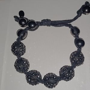 Black crystal bracelet